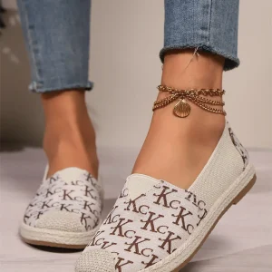 Soft Breathable And Comfortable One-pedal Lace Flats Cloth Shoes