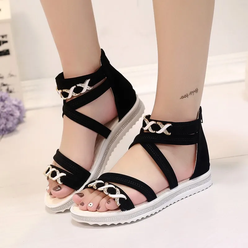 Soft Comfortable Open Toe Walking Shoes Soft Wedge Sandals - Image 4