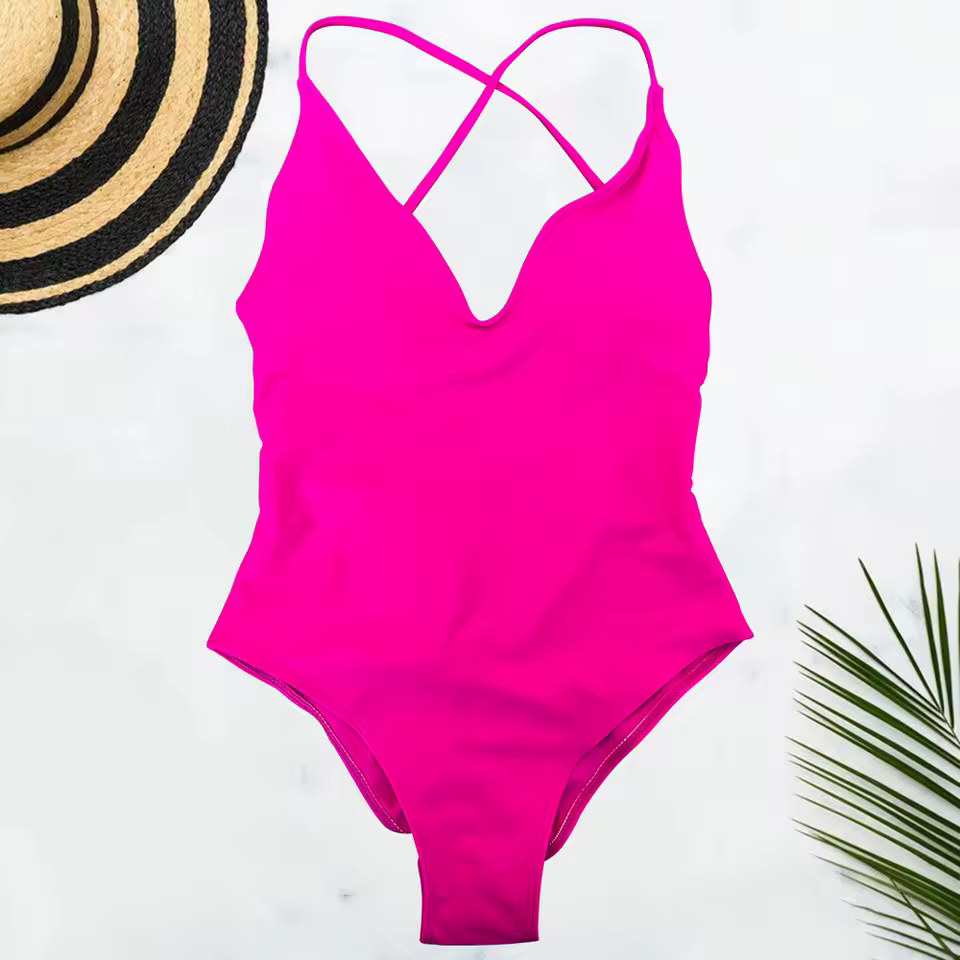 Solid Bodysuit Plus Size Bathing Suit Swimming Suit One Piece - Image 14