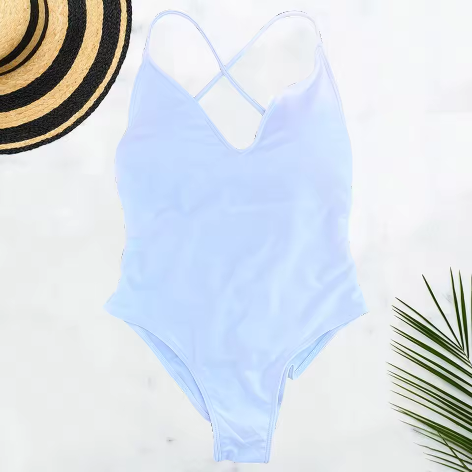 Solid Bodysuit Plus Size Bathing Suit Swimming Suit One Piece - Image 5