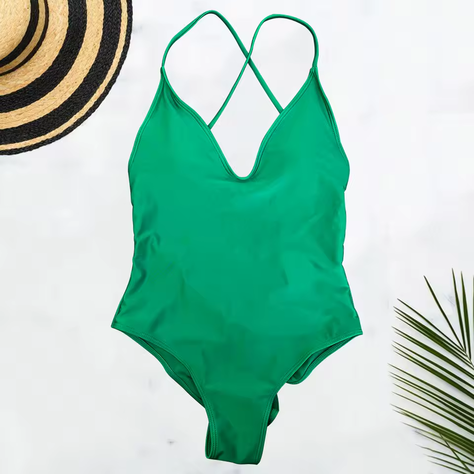 Solid Bodysuit Plus Size Bathing Suit Swimming Suit One Piece - Image 12