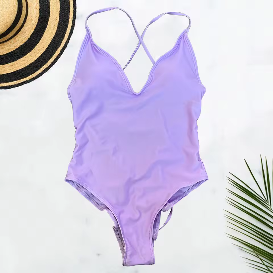 Solid Bodysuit Plus Size Bathing Suit Swimming Suit One Piece - Image 10