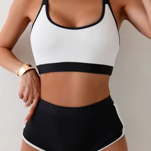 Tight Patchwork Swimwear Push Up Backless High Waist Beach Bathing Suit