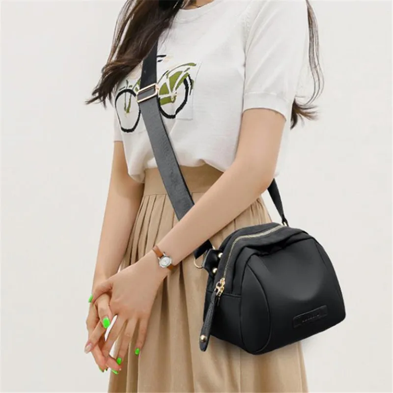 Trendy Nylon Waterproof Lightweight Effortless Crossbody Bag - Image 5