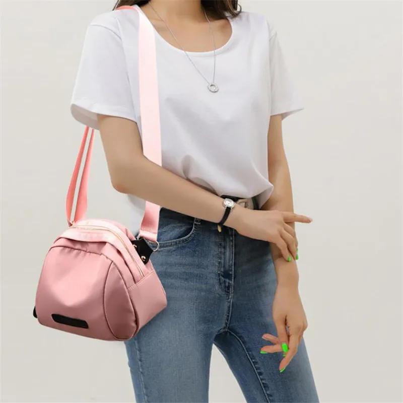 Trendy Nylon Waterproof Lightweight Effortless Crossbody Bag