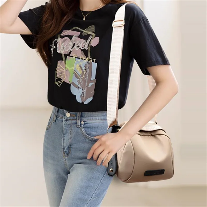 Trendy Nylon Waterproof Lightweight Effortless Crossbody Bag - Image 8