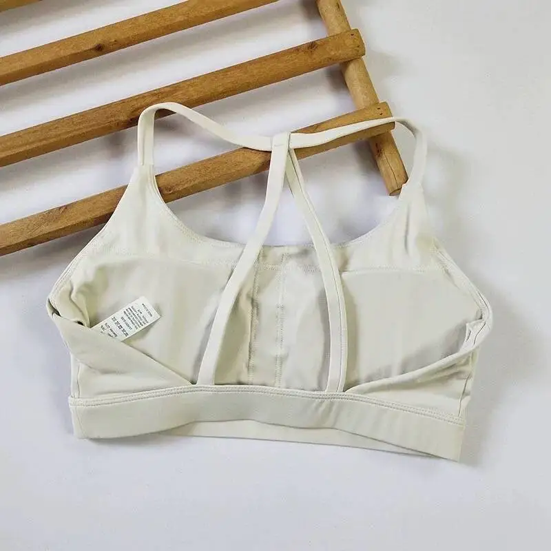 Triangle Cross Thin Belt Gathered Yoga Beauty Back Fitness Top - Image 11