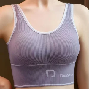 Underwear Seamless High Elasticity Deep U-Shaped Without Steel Ring Yoga Bra Top