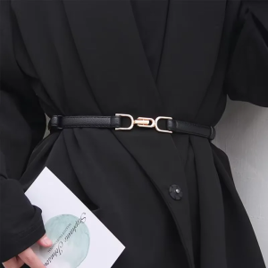 Vintage Adjustable Skinny Dress Buckle Fashionable 1pcs Leather Belt