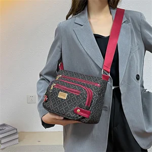 Vintage High Quality er Shopper Sac A Main Many Pockets Messenger Crossbody Shoulder Handbags and Purses