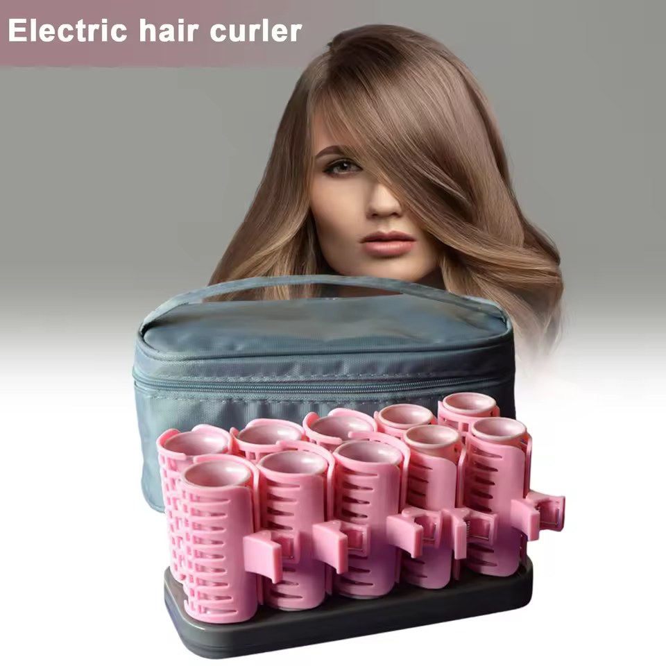 10PCS Electric Hair Curlers Different Hairstyles Hair Roller For Home Outdoor Indoor Use