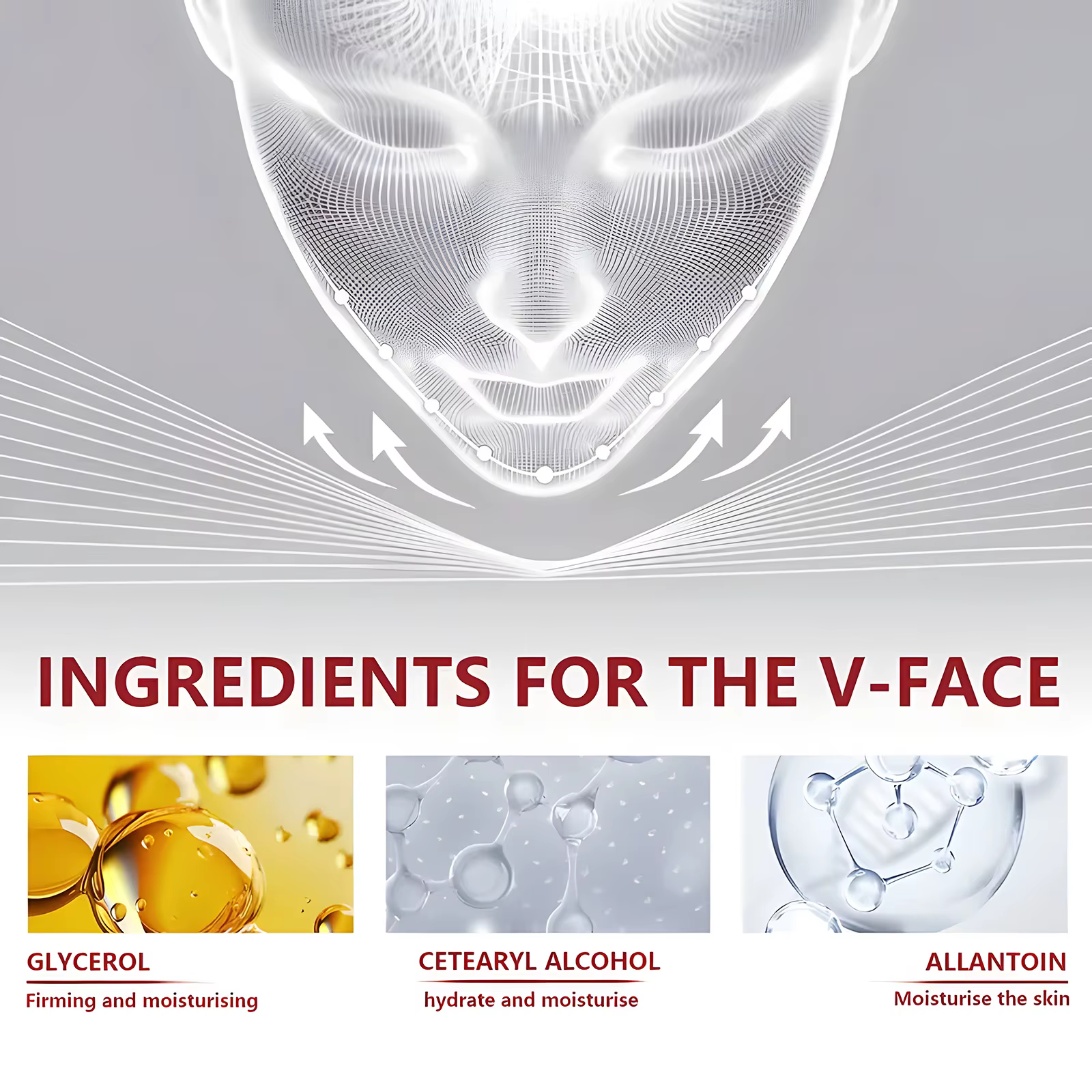 Sodium Hyaluronate Lactic Acid Bacteria Fermentation Light Moisturizing Natural V Face Lifting Cream - Image 8