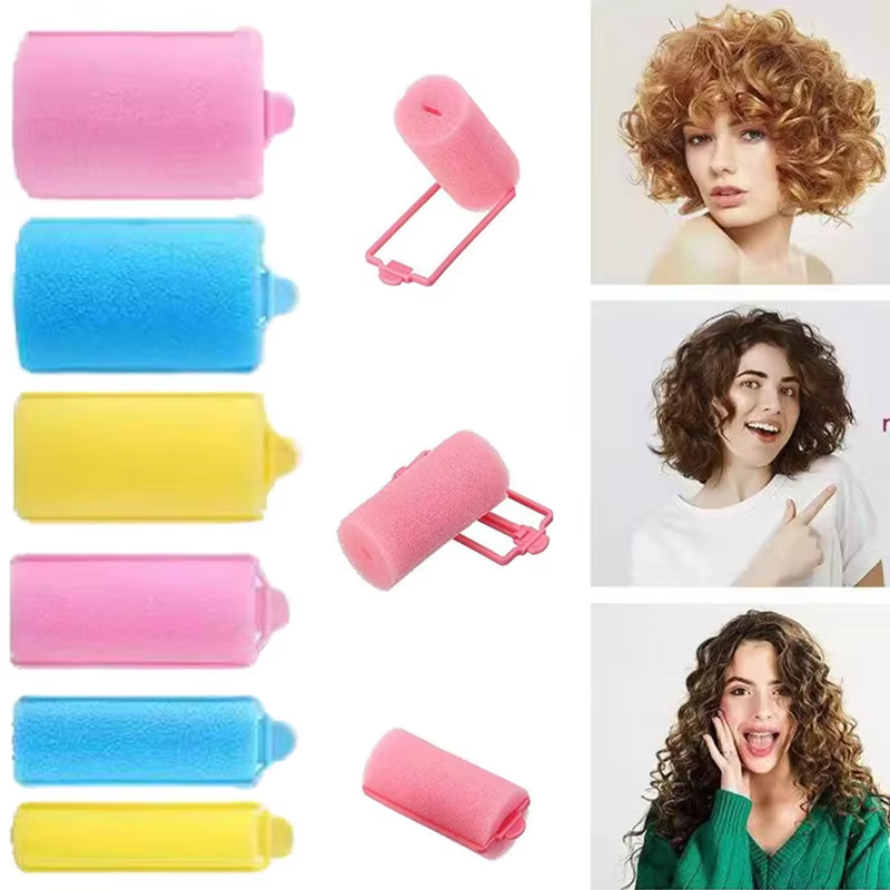 12pcs Sponge Foam Soft Household DIY Styling Curlers Cushion Rollers - Image 2