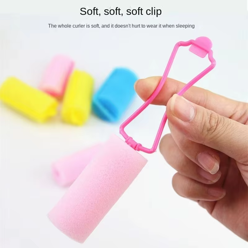 12pcs Sponge Foam Soft Household DIY Styling Curlers Cushion Rollers - Image 4
