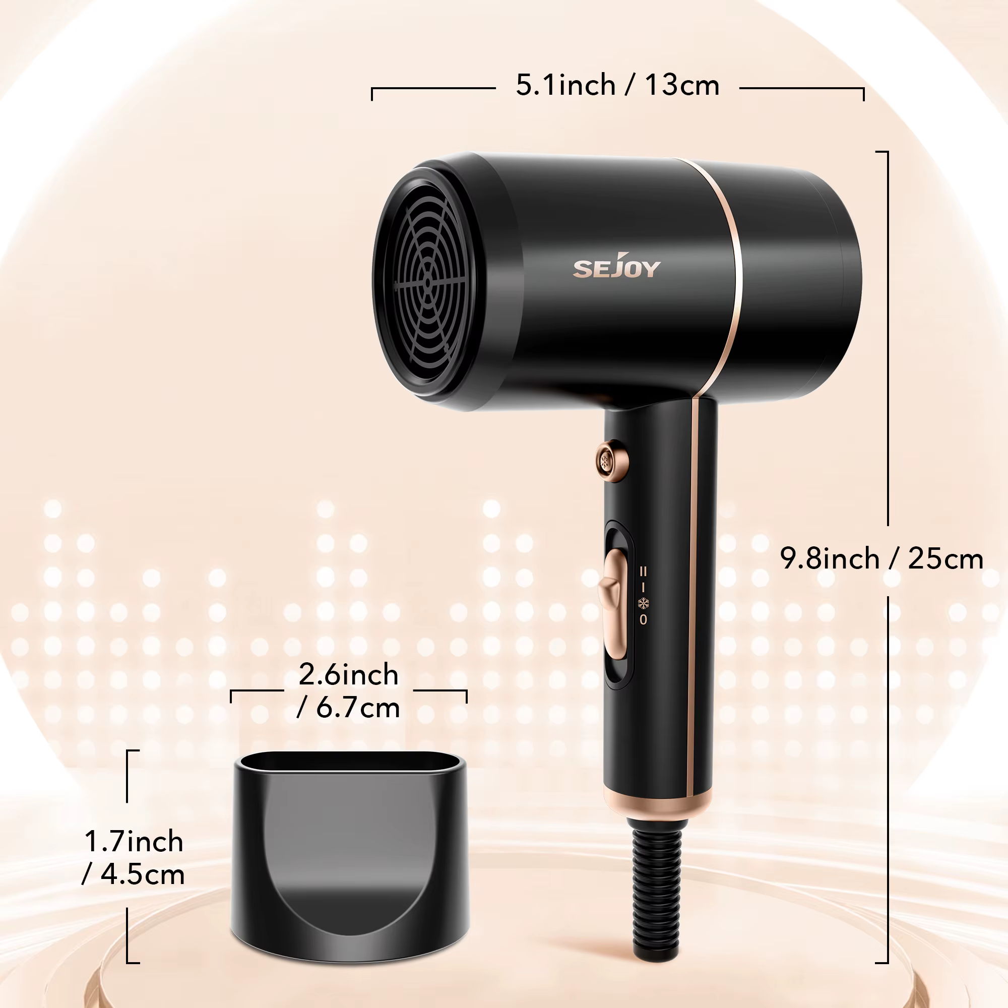 1800W Electric Hair Dryer 110v Hair Dryer Personal Hair Care Styling - Image 8