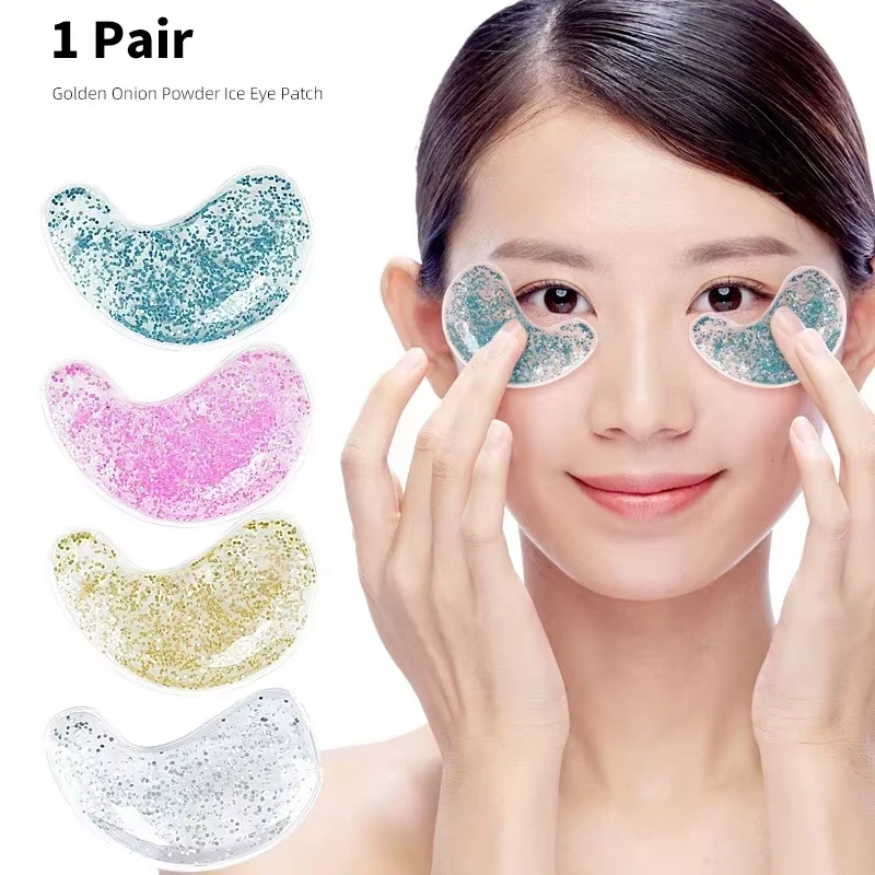2pcs Eye Gel Ice Bag Reusable Gel Hot Compress Cold Compress Eye Mask