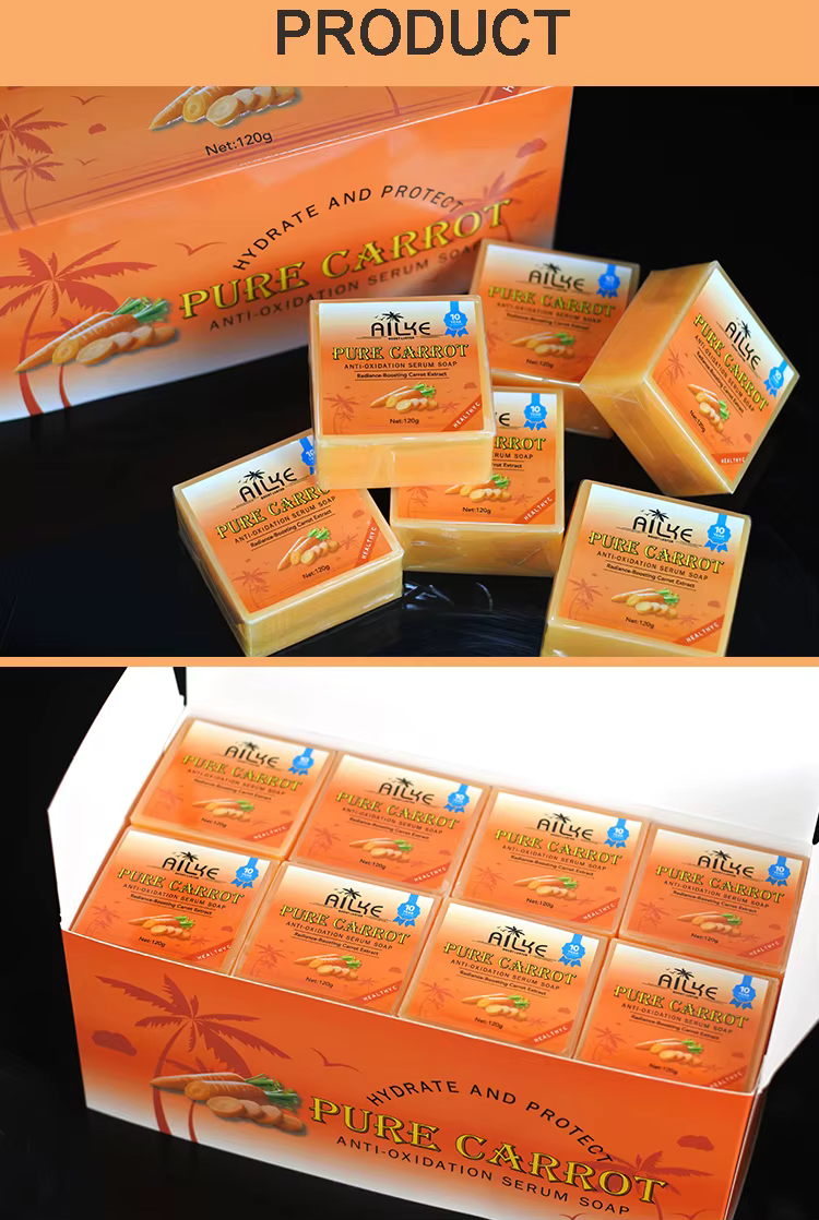 5Pack Brightening Soap with Carrot for Face and Body Use - Image 3