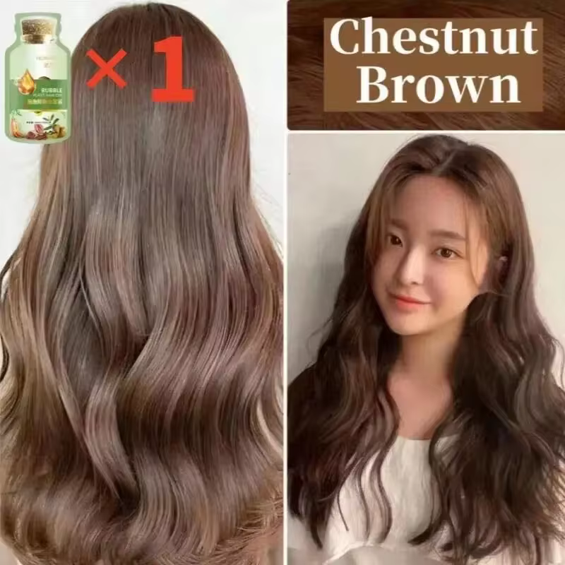 Natural Herbal Deep Nourishing Change Hair Color Dye Shampoo 3 in 1 - Image 3