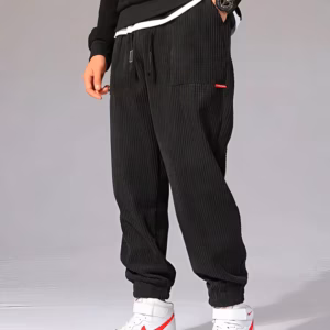 Casual Harem Fleece Sports Baggy Corduroy Jogger Trousers