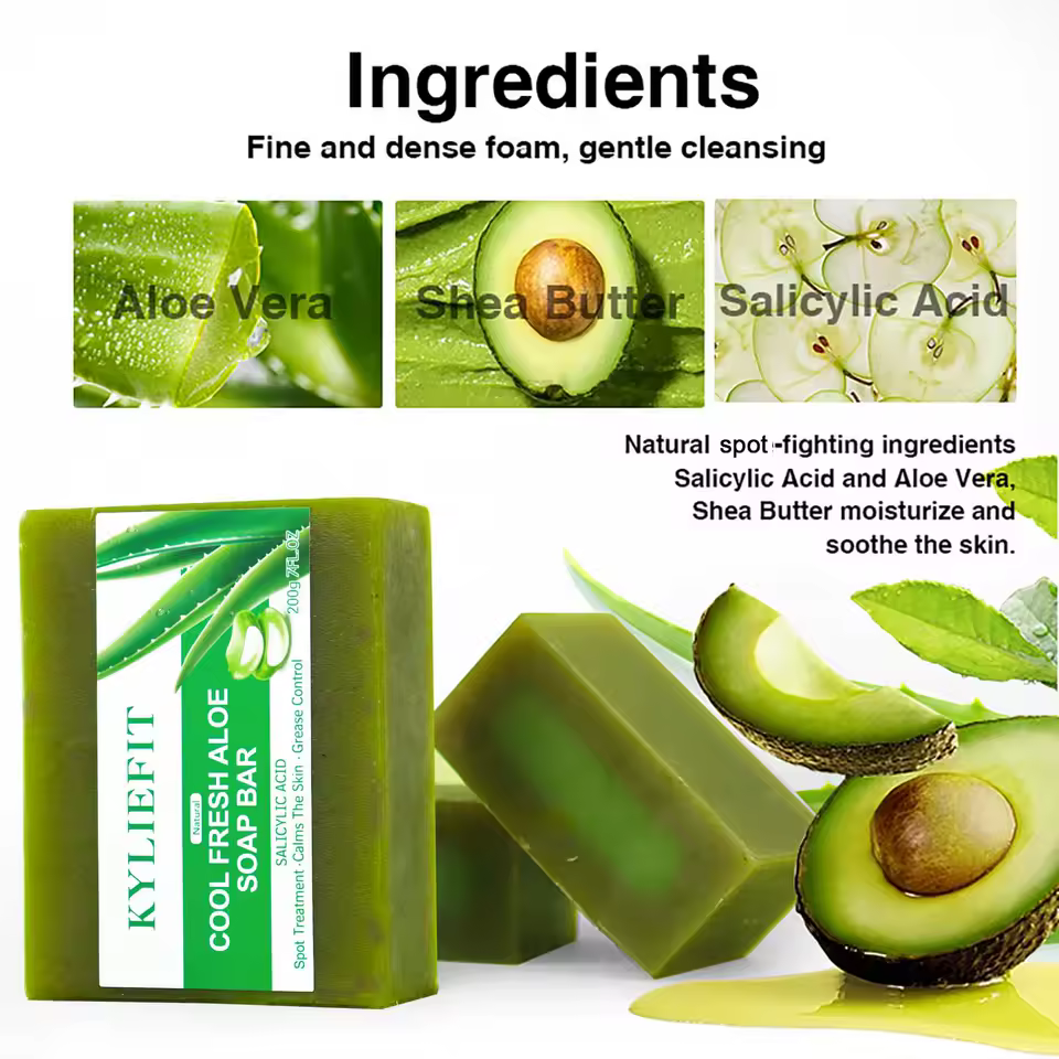 Aloe Vera Soap Bar With All Natural Ingredients And Clean Skin - Image 3