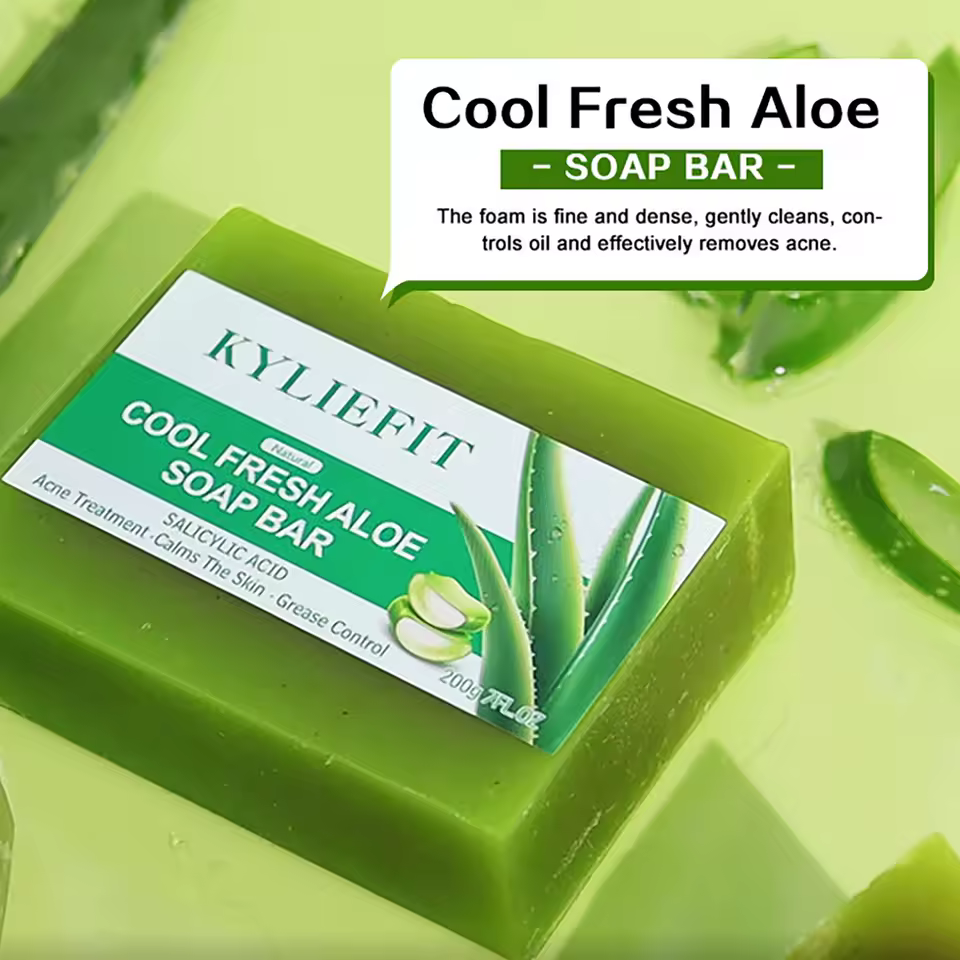 Aloe Vera Soap Bar With All Natural Ingredients And Clean Skin - Image 4
