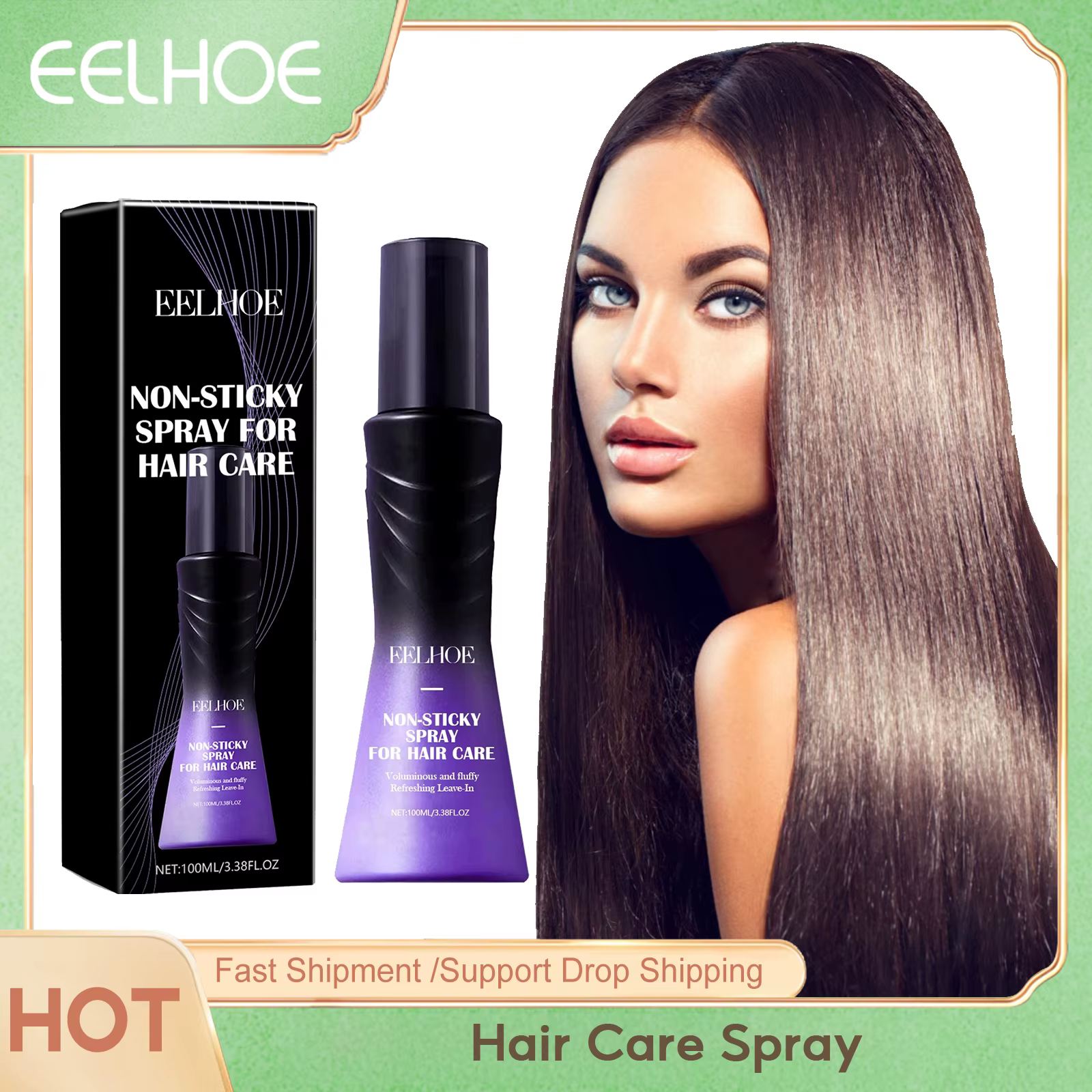 Anti Frizz Free Air and Fluffy Spray Greasy Hair Treatment Strengthening Silky Hair