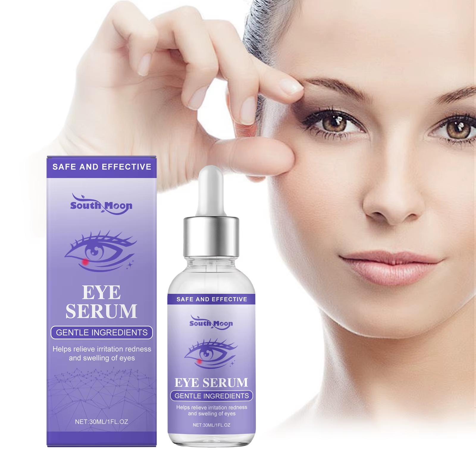 Anti Puffiness Eye Serum Moisturize Lighten Dark Circles Firming Eye Cream Remove Eye Bags