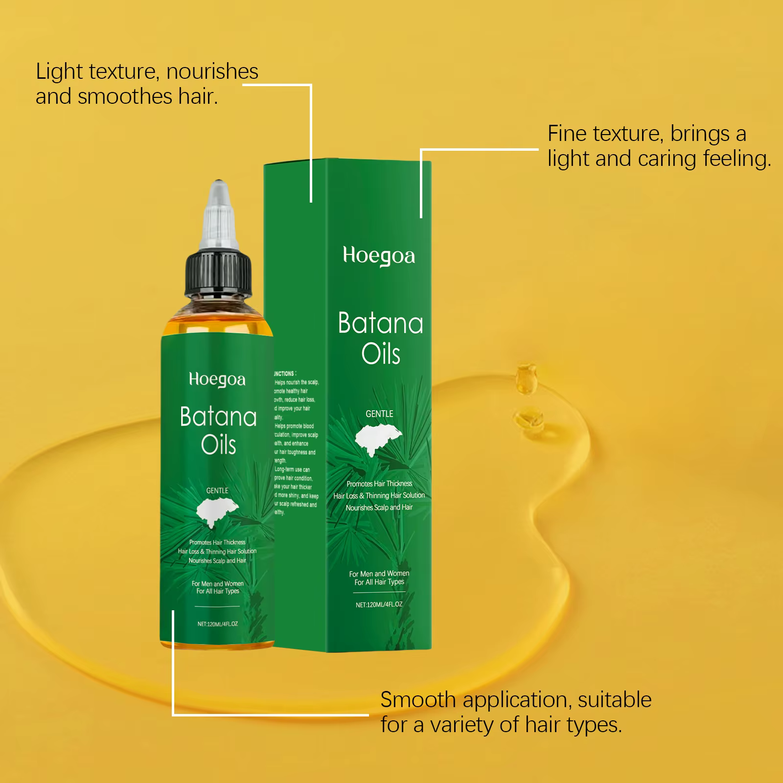 Batana Hair Growth Oil Repair Hair Root Anti Loss Improve Split Essential Oil - Image 5