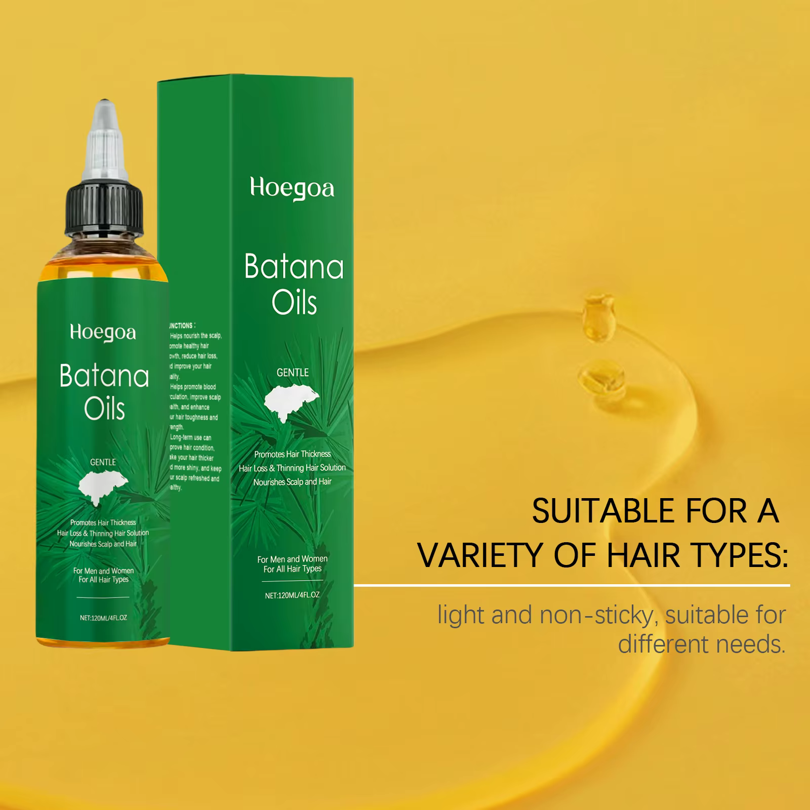 Batana Hair Growth Oil Repair Hair Root Anti Loss Improve Split Essential Oil - Image 6
