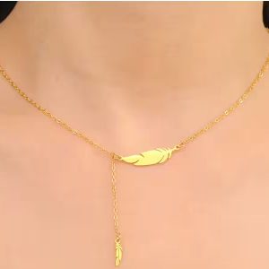 Beautiful Feather Wing Pendant Long Clavicle Chain Trendy Necklace Jewelry