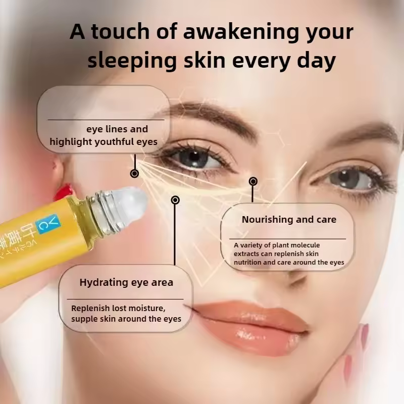 3pcs Triple Pack Black Eye Circle Essence Oil Retinol Firming Wrinkle Care Solution - Image 3