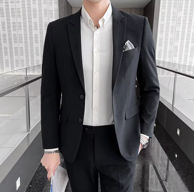 Business Casual Single Breasted Wedding Trend Two-piece Set