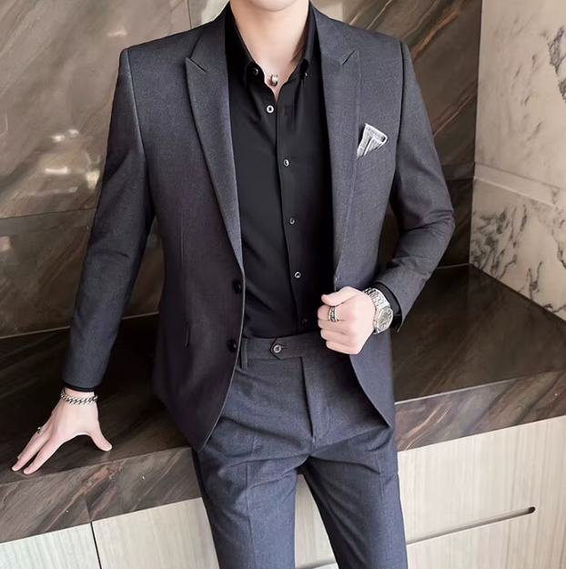 Business Casual Single Breasted Wedding Trend Two-piece Set - Image 9