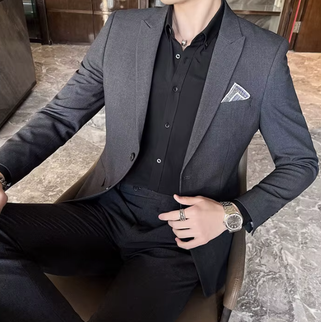 Business Casual Single Breasted Wedding Trend Two-piece Set - Image 10