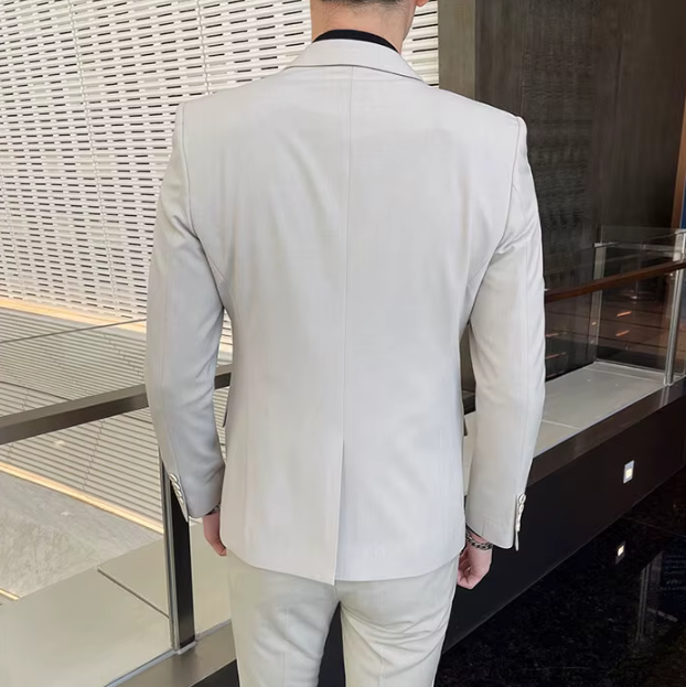 Business Casual Single Breasted Wedding Trend Two-piece Set - Image 16