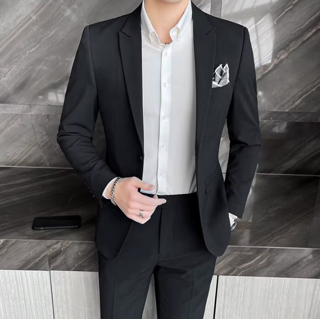 Business Casual Single Breasted Wedding Trend Two-piece Set - Image 3