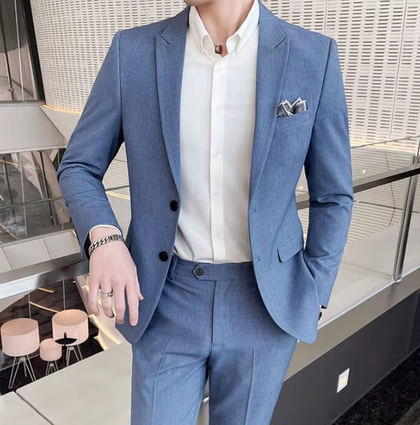 Business Casual Single Breasted Wedding Trend Two-piece Set - Image 4