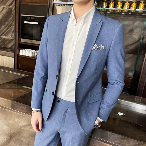 Business Casual Single Breasted Wedding Trend Two-piece Set - Image 5