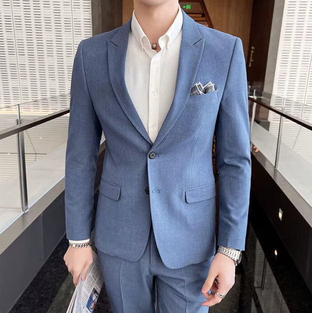 Business Casual Single Breasted Wedding Trend Two-piece Set - Image 6