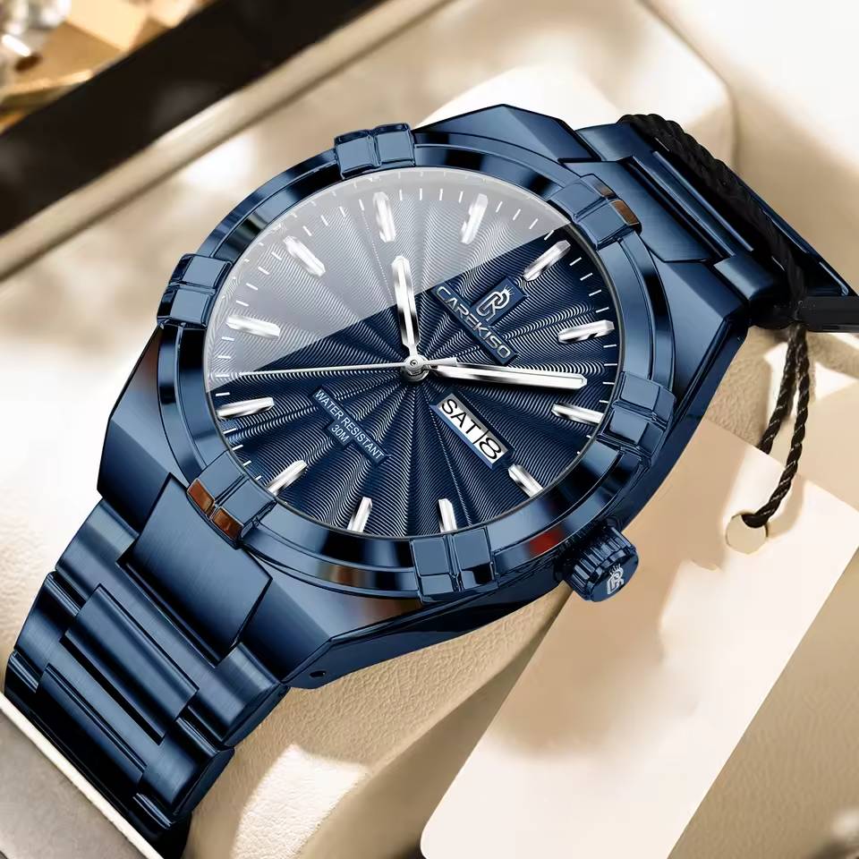 Stainless Steel Business Waterproof Luminous Quartz Men's Watches - Image 3