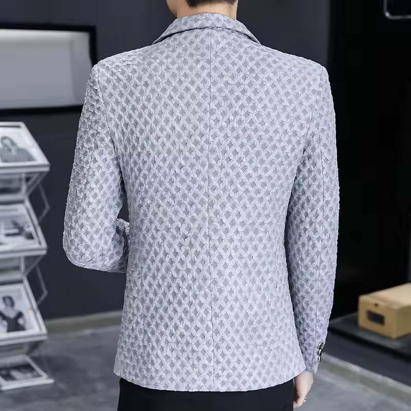 Business Style Single Breasted Leisure Banquet Shopping Slim-fit Blazer - Image 3