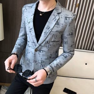 Business Style Single Breasted Banquet Outdoor Banquet Slimming Blazer