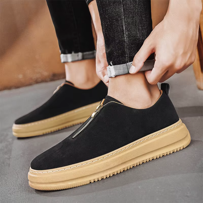 Casual Breathable Board Versatile Loafers Round Toe Shoes