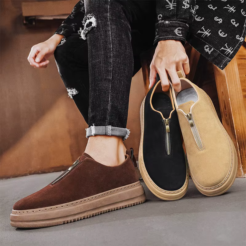 Casual Breathable Board Versatile Loafers Round Toe Shoes - Image 9