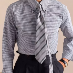 Casual Button Down Plaid Long Sleeved Lightweight Versatile Cotton Blend Shirts7 Casual Button Down Plaid Long Sleeved Lightweight Versatile Cotton Blend Shirts