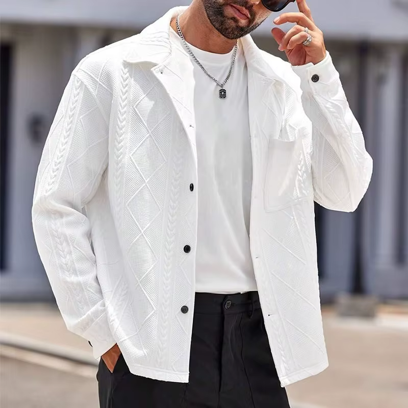 Casual Button-down High Quality Solid Color Knitted Long Sleeve Coat