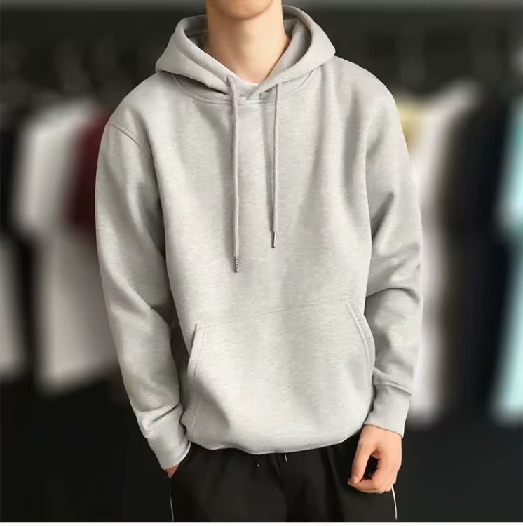 Casual Comfortable Street Wear Color Men Hooded Sweatshirt - Image 5