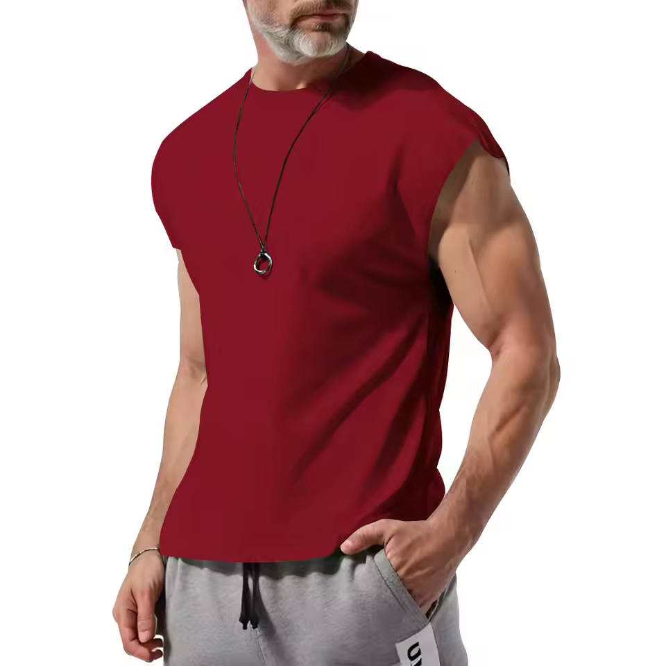 Casual Cross-Border Sleeveless Youth Loose Thin Vest Men - Image 8