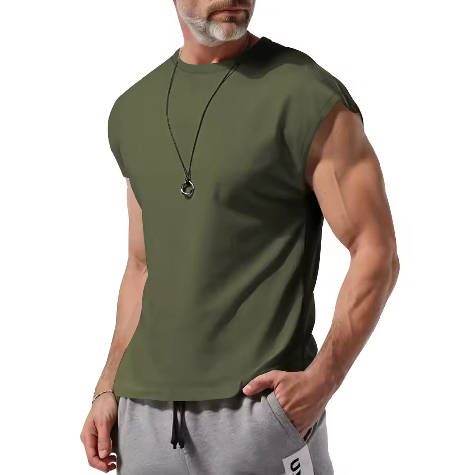 Casual Cross-Border Sleeveless Youth Loose Thin Vest Men - Image 9