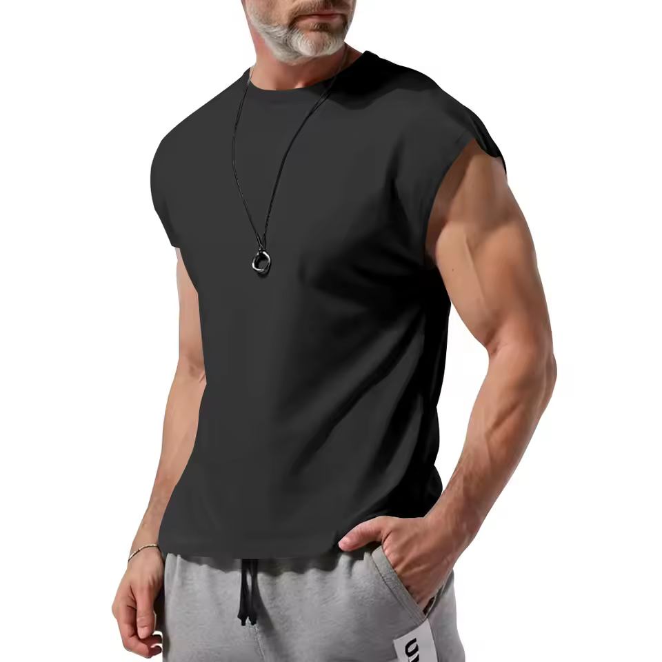 Casual Cross-Border Sleeveless Youth Loose Thin Vest Men - Image 6